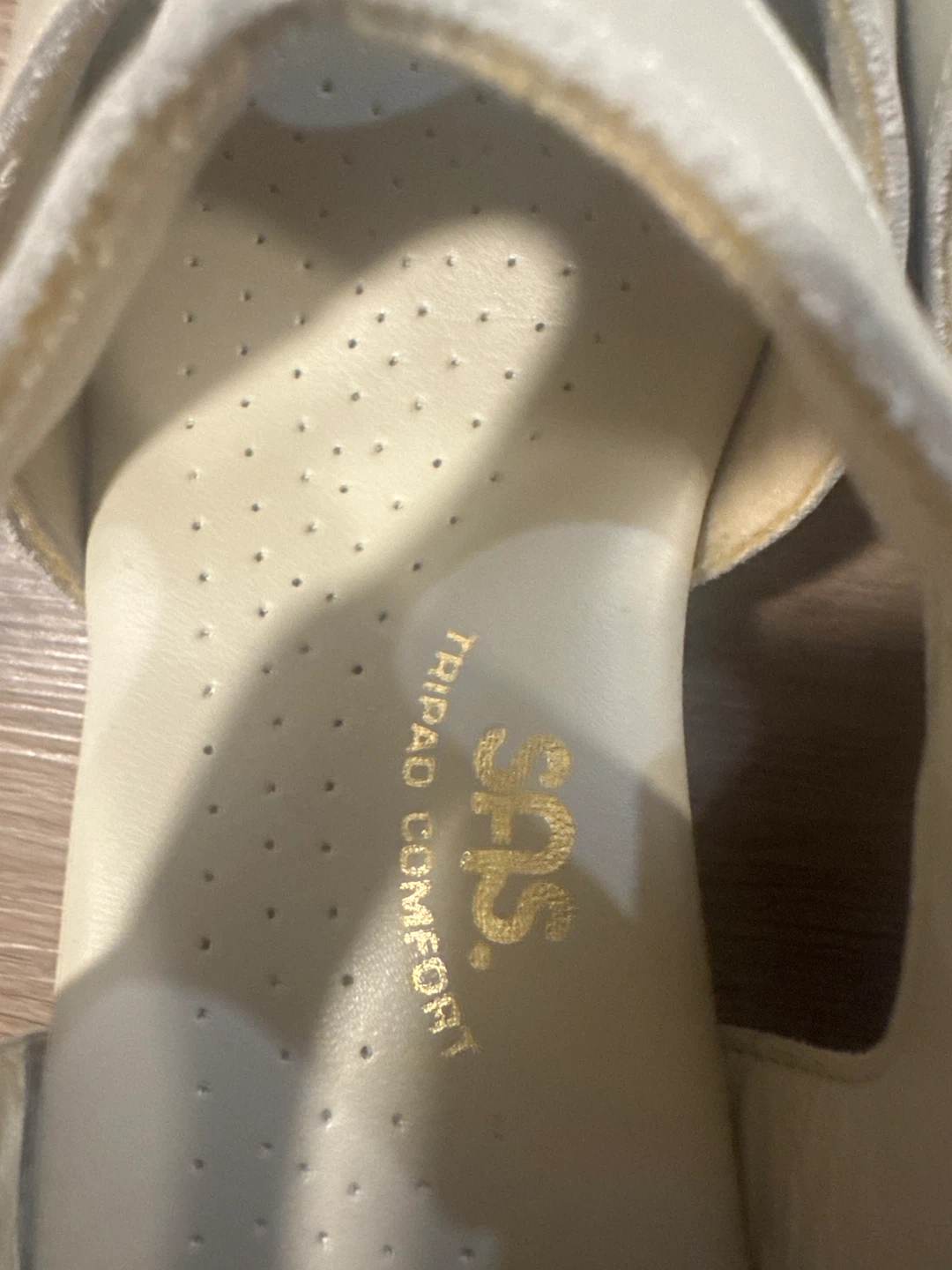 SAS Suntimer "Tripad Comfort" Beige Leather Slingback Sandals - photo 4