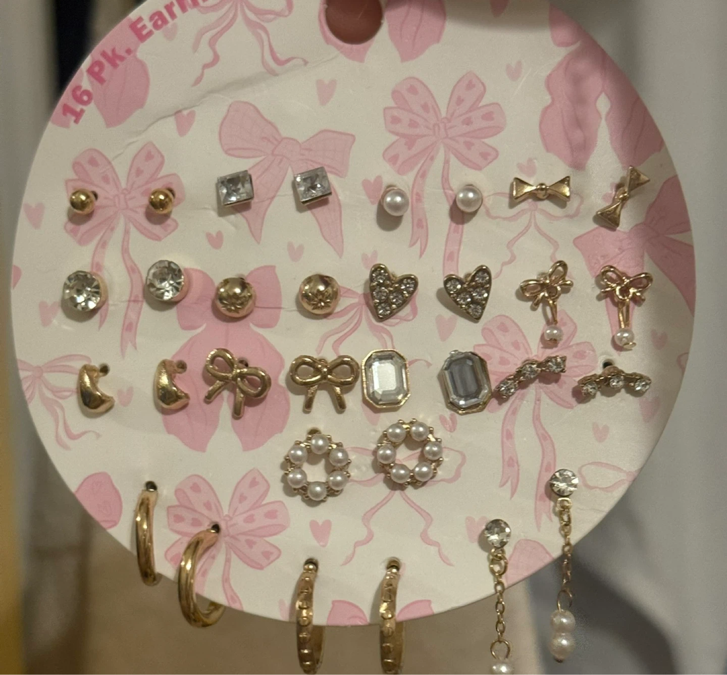 16 Pair Assorted Earrings Set