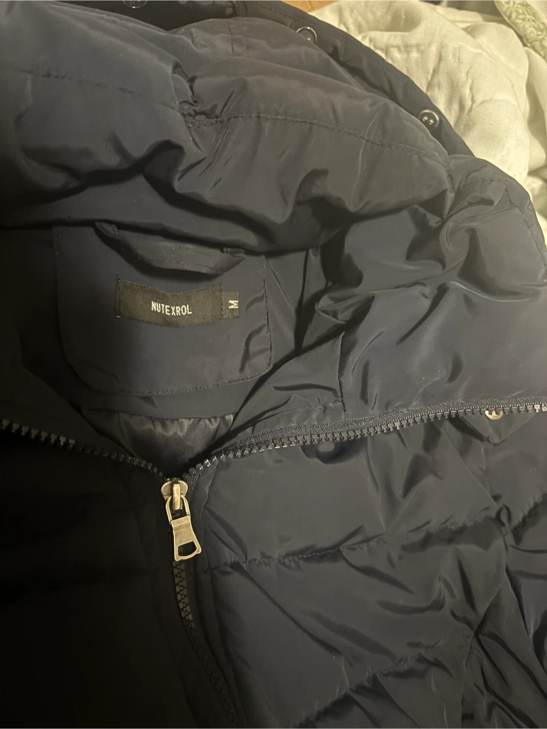NUTEXROL Down Hooded Puffer Winter Jacket Size M - photo 3