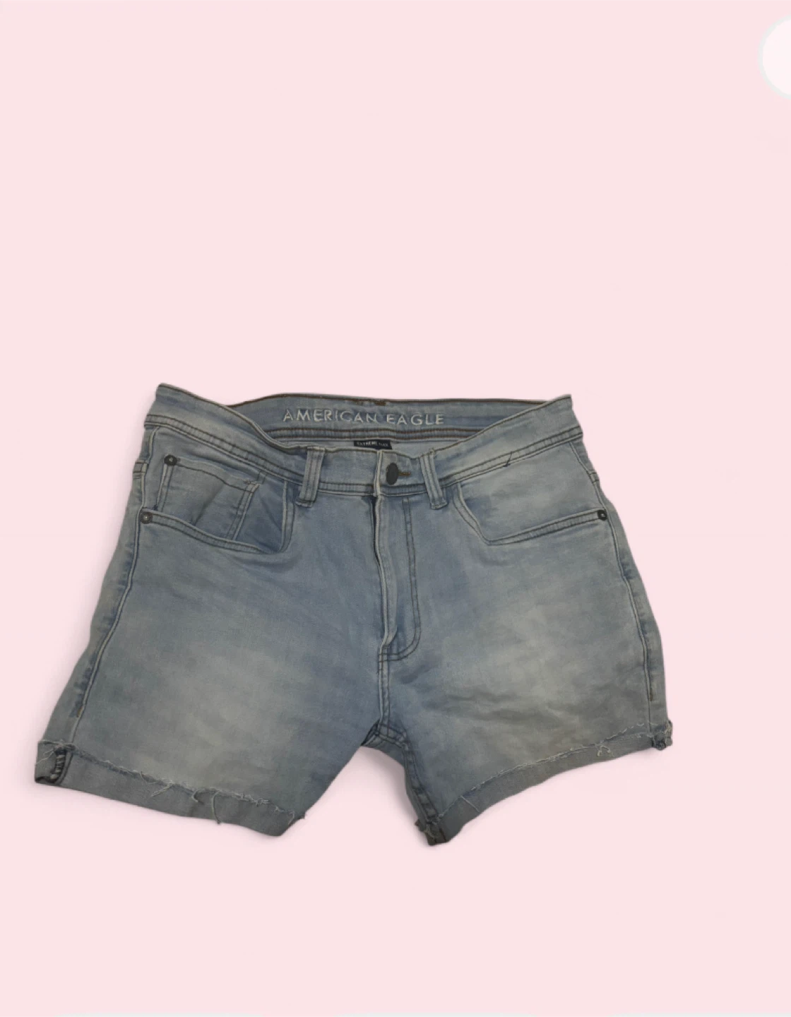 American Eagle Light Wash Denim Shorts