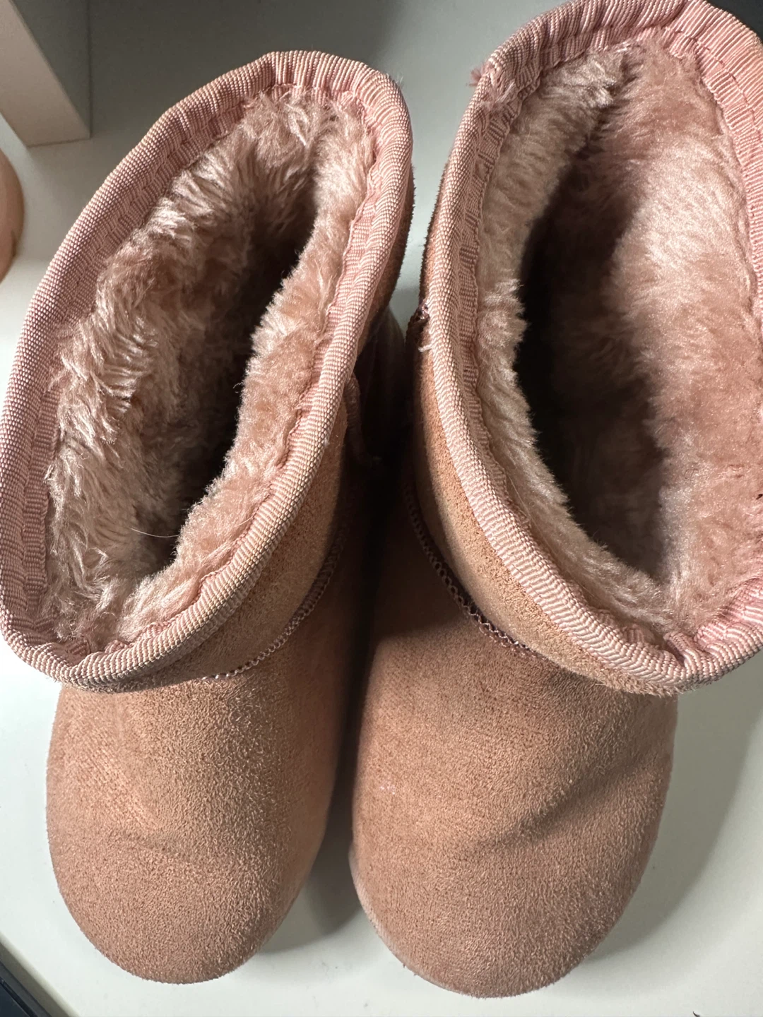 Guabitu Pink Suede Faux Fur Lined Boots - photo 3