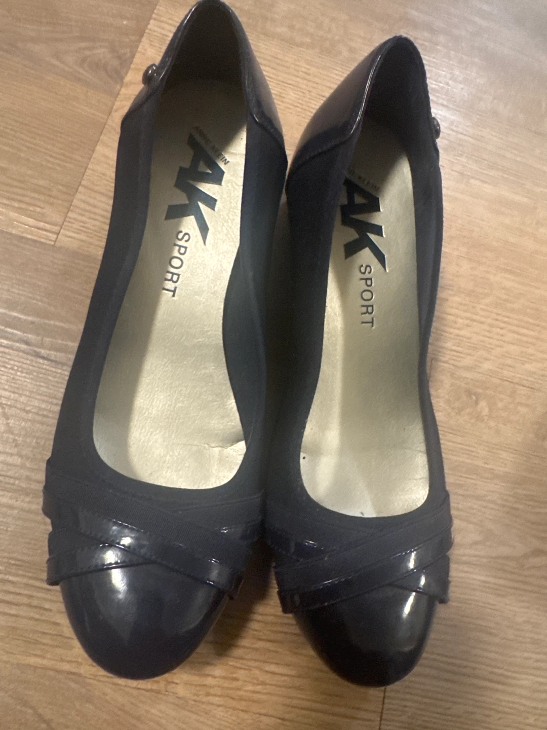Anne Klein AK Sport Navy Blue Wedge Shoes