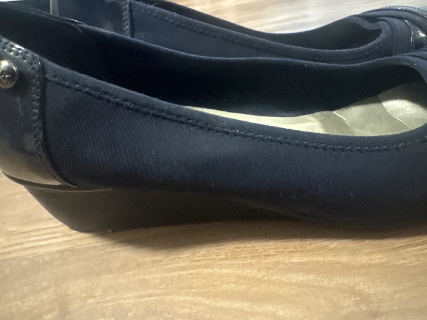 Anne Klein AK Sport Navy Blue Wedge Shoes - photo 2