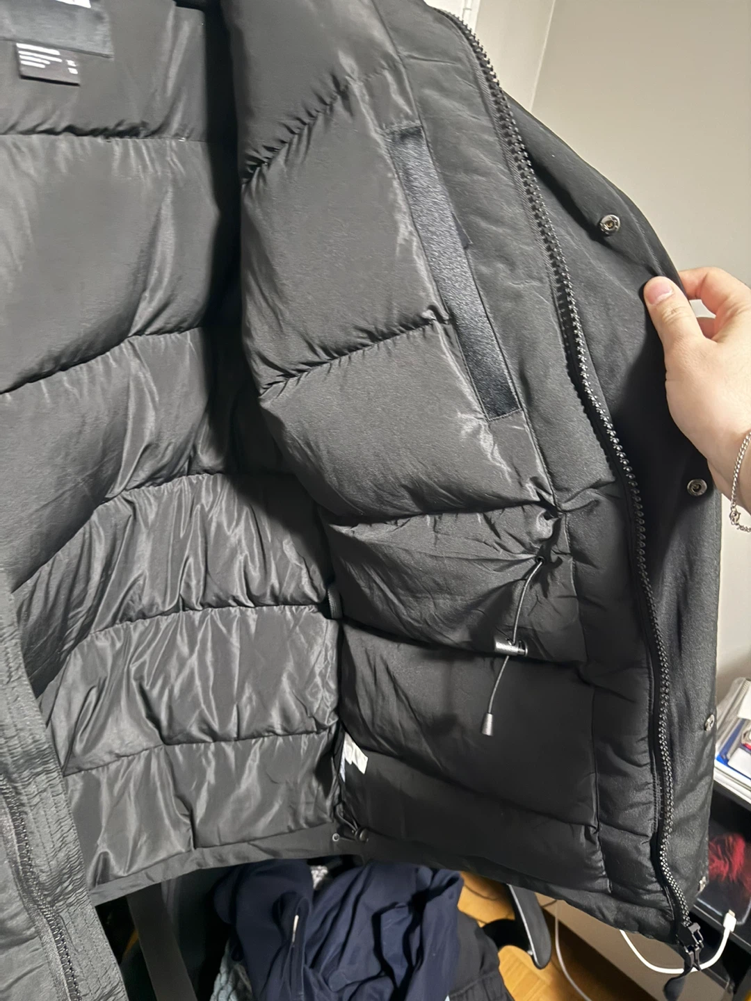 The North Face Black Down Parka with Fur Hood Size Large - photo 3