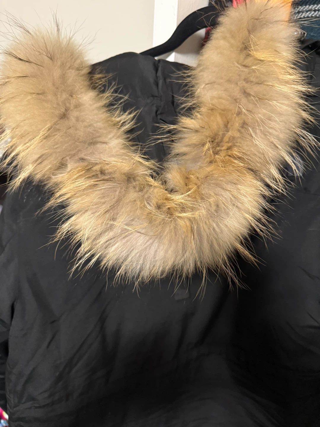 The North Face Black Down Parka with Fur Hood Size Large - photo 5