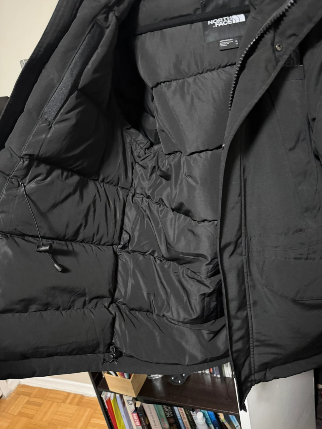 The North Face Black Down Parka with Fur Hood Size Large - photo 2