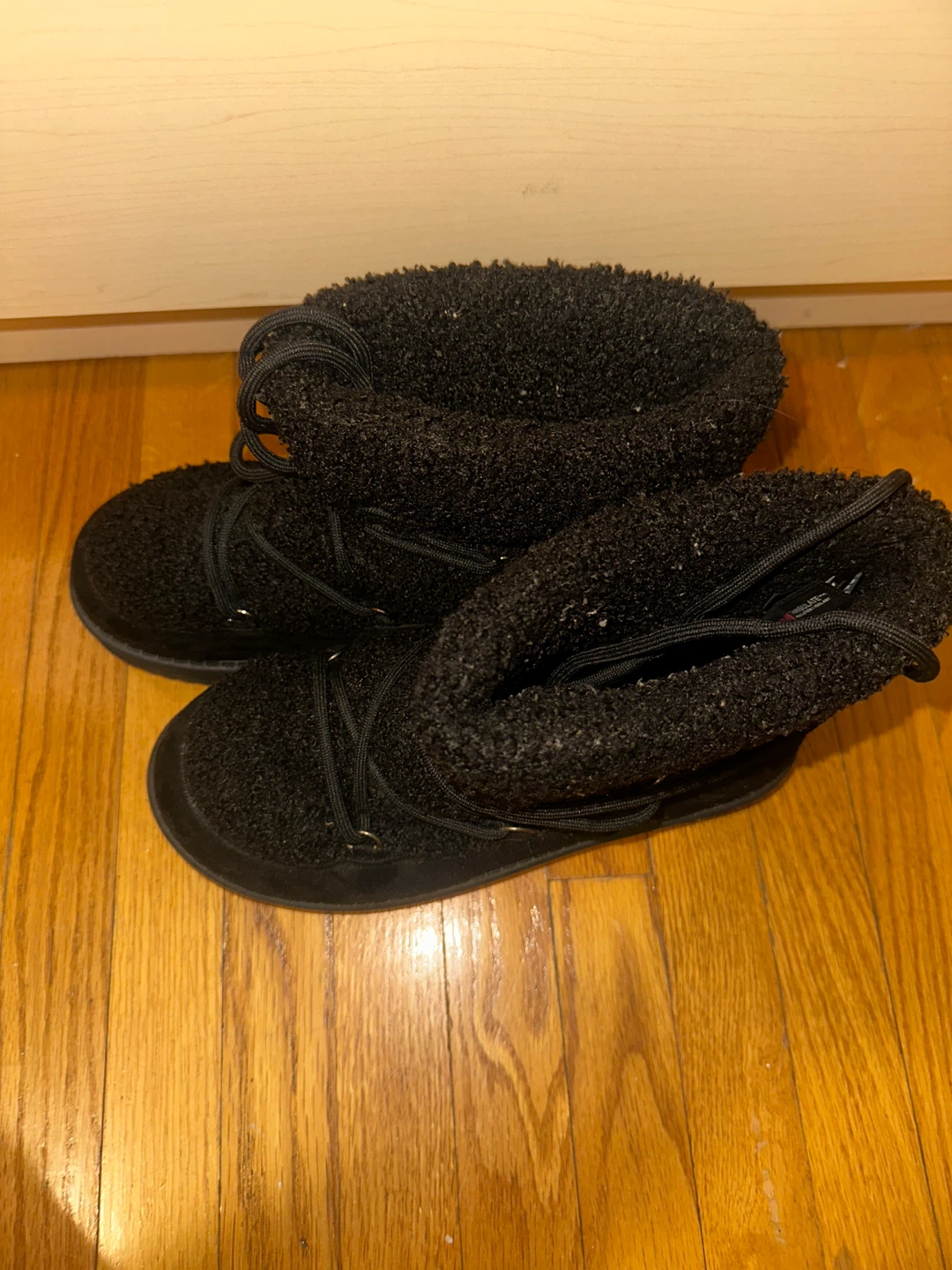Black Fuzzy Winter Boots - photo 3