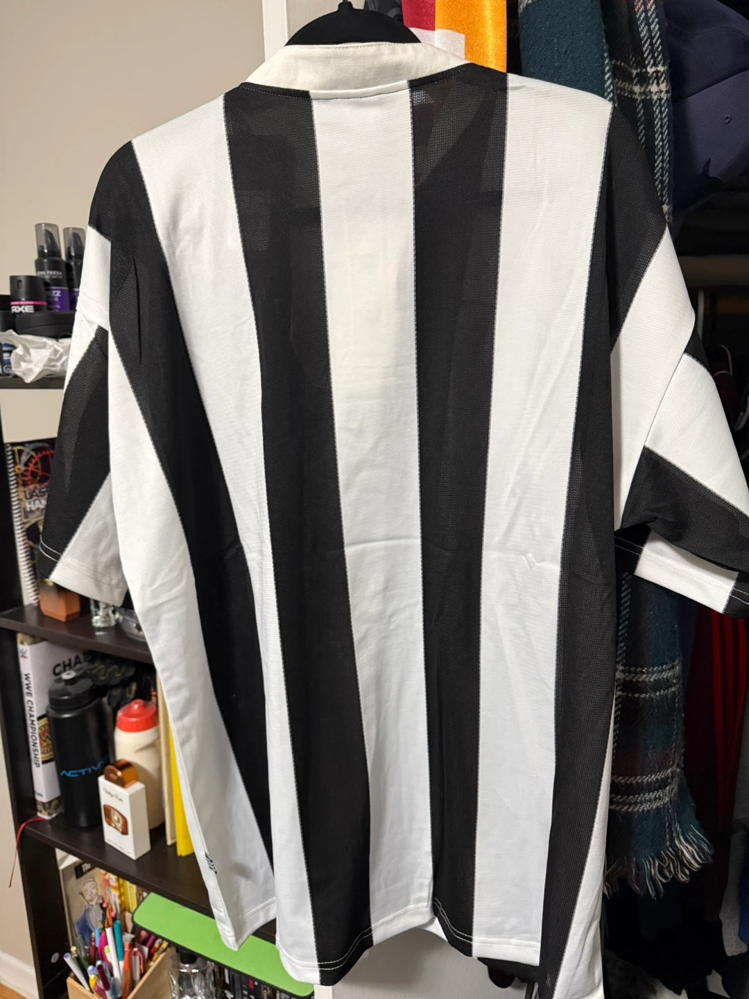 Newcastle United Adidas Retro Football Jersey Large - photo 2