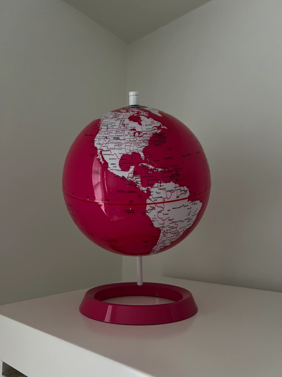 Pink Globe Desk Decor