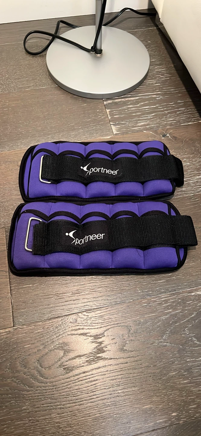 2lb each Sportneer Purple Ankle Weights
