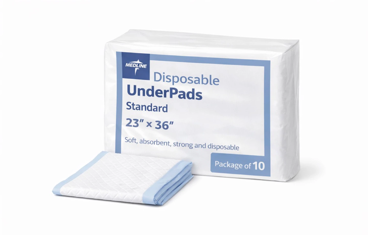 Medline Disposable Underpads 23" x 36" - Package of 10 - photo 2