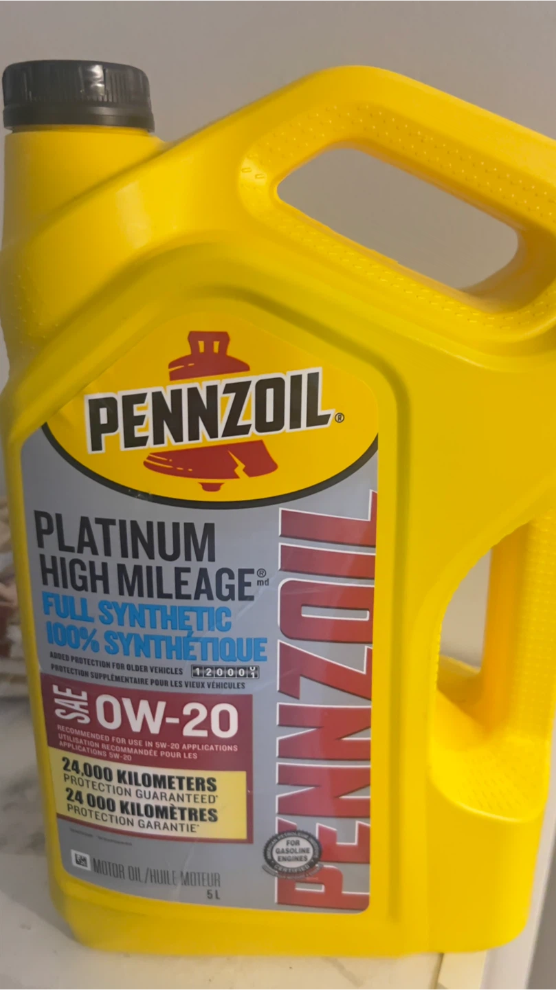 Pennzoil Platinum High Mileage 5W-20 Full Synthetic Motor Oil