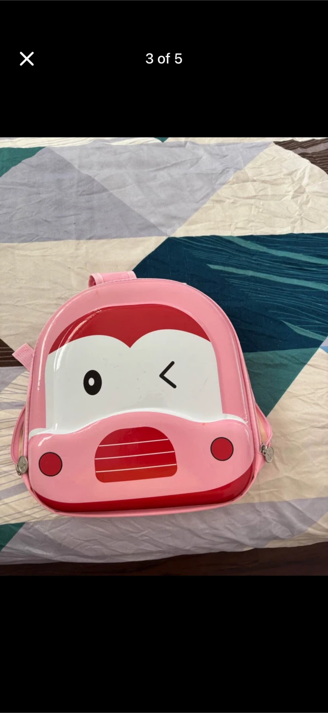 Pink Car Backpack for toddler