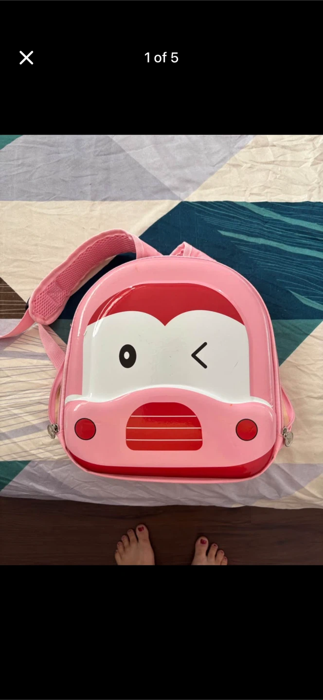 Pink Car Backpack for toddler - photo 2