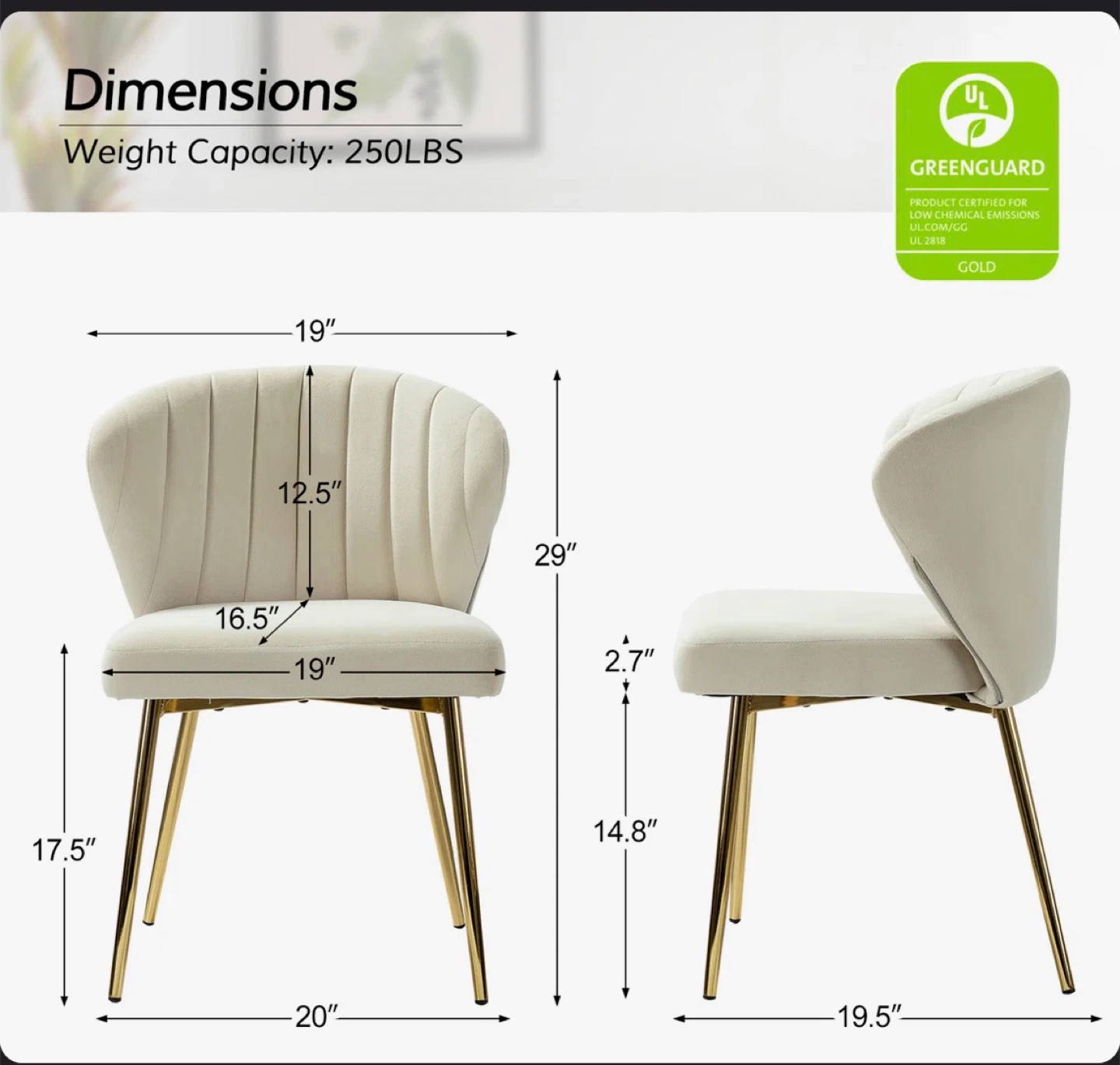 Euclid 29"H Modern Velvet Accent Chair with Tufted Back. - photo 2