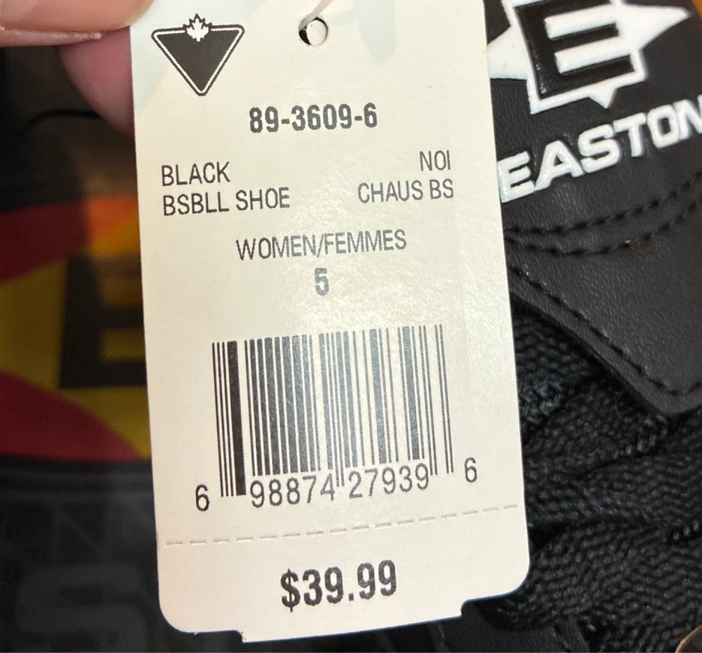 New in box Easton Black Baseball Cleats - Women's Size 5 - photo 2