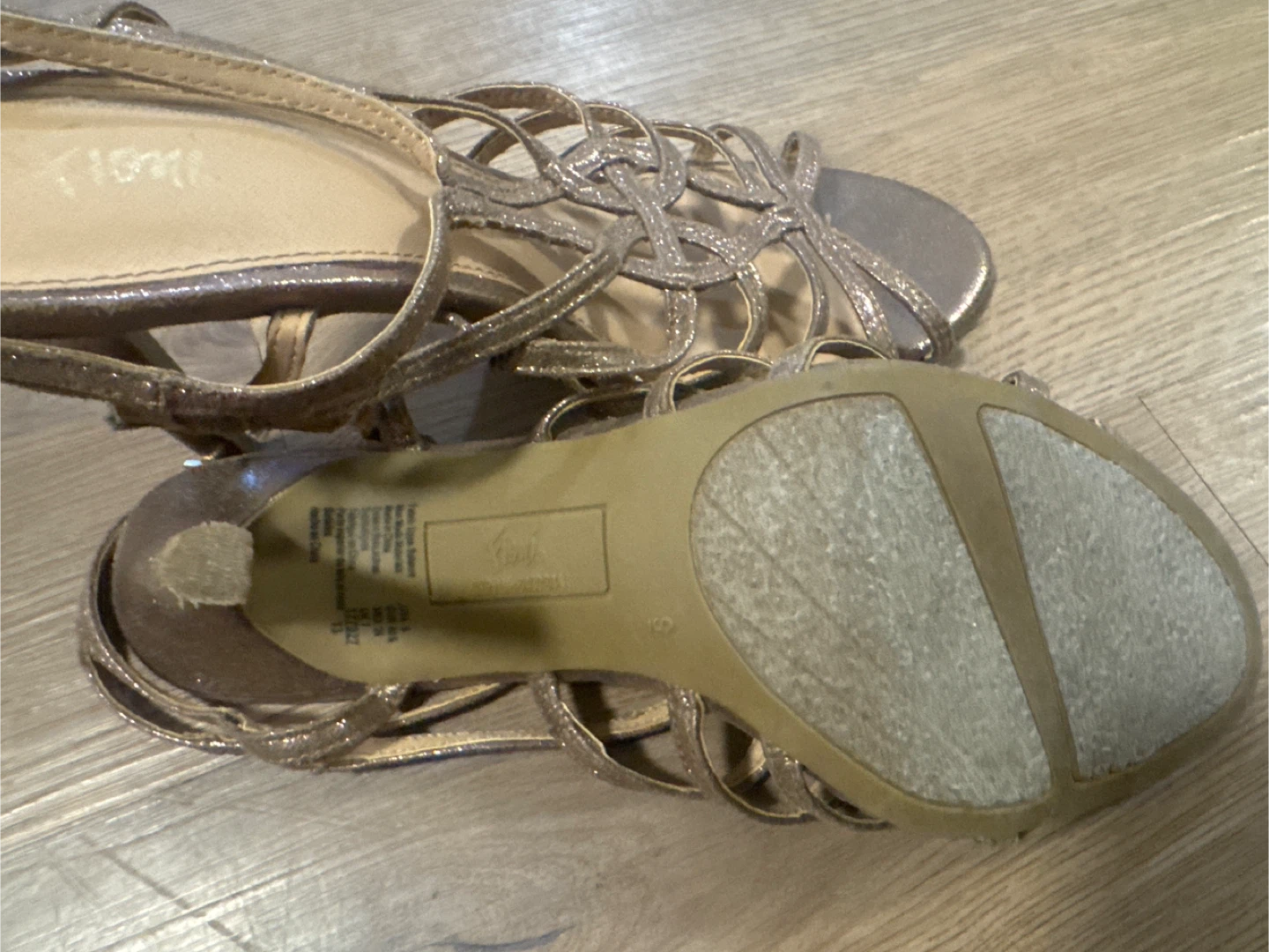 Fioni Women's Sparkly Strappy Heeled Sandals - photo 4