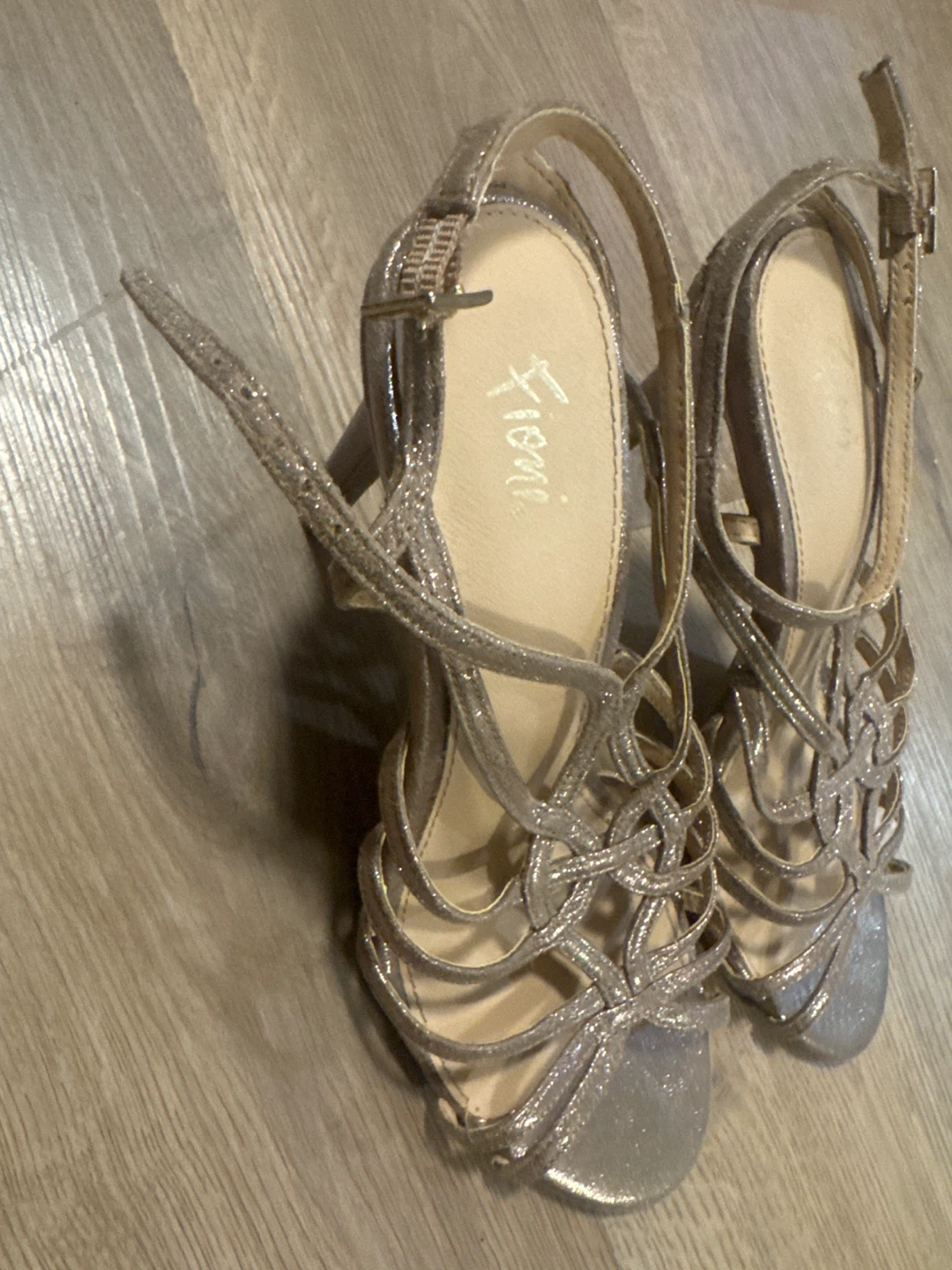 Fioni Women's Sparkly Strappy Heeled Sandals - photo 2