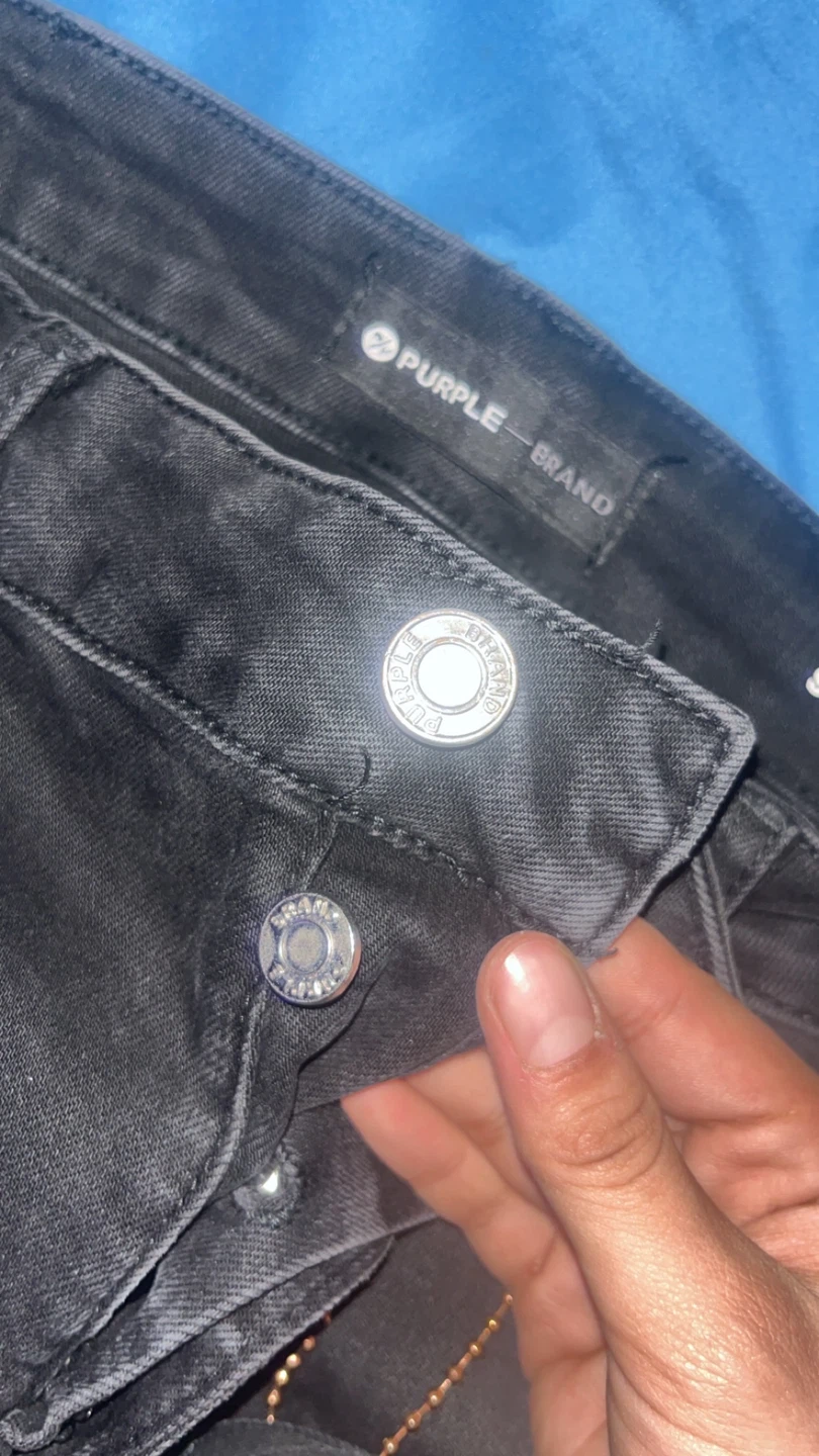 Black purple Brand Jeans - photo 4