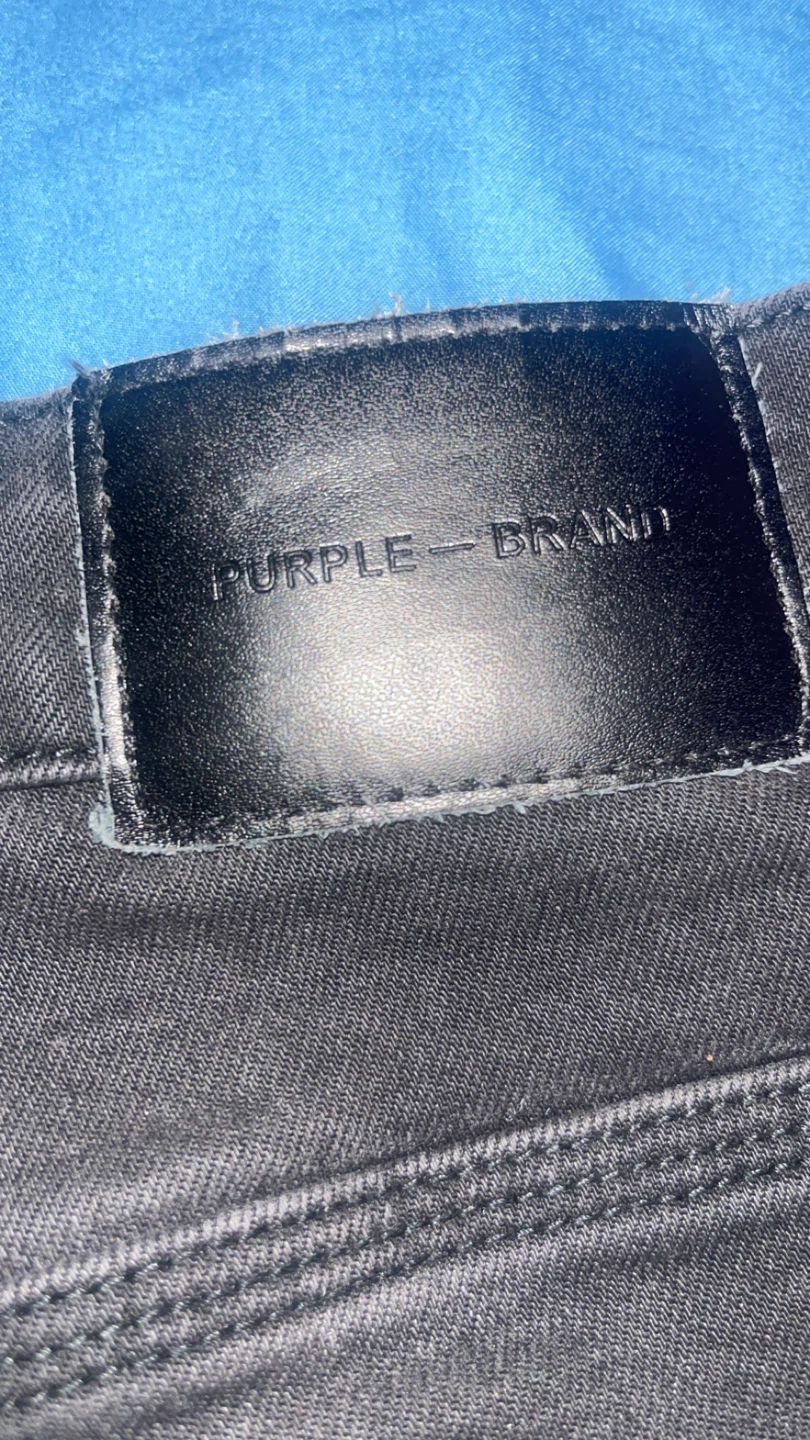 Black purple Brand Jeans - photo 3