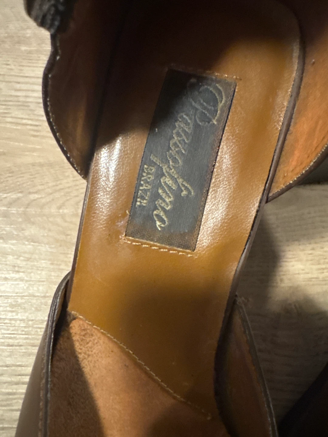 Passofino Brazil Women's Brown Leather Heels Sandals - photo 2