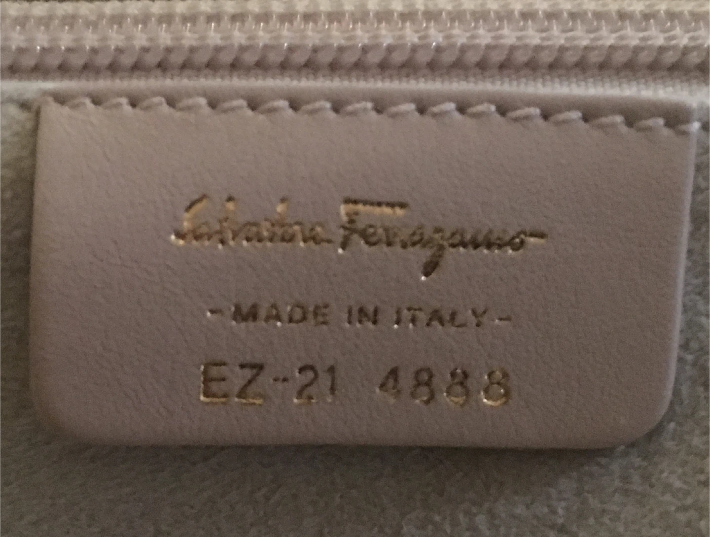 Salvatore Ferragamo Beige Suede Fur Trim Satchel Bag