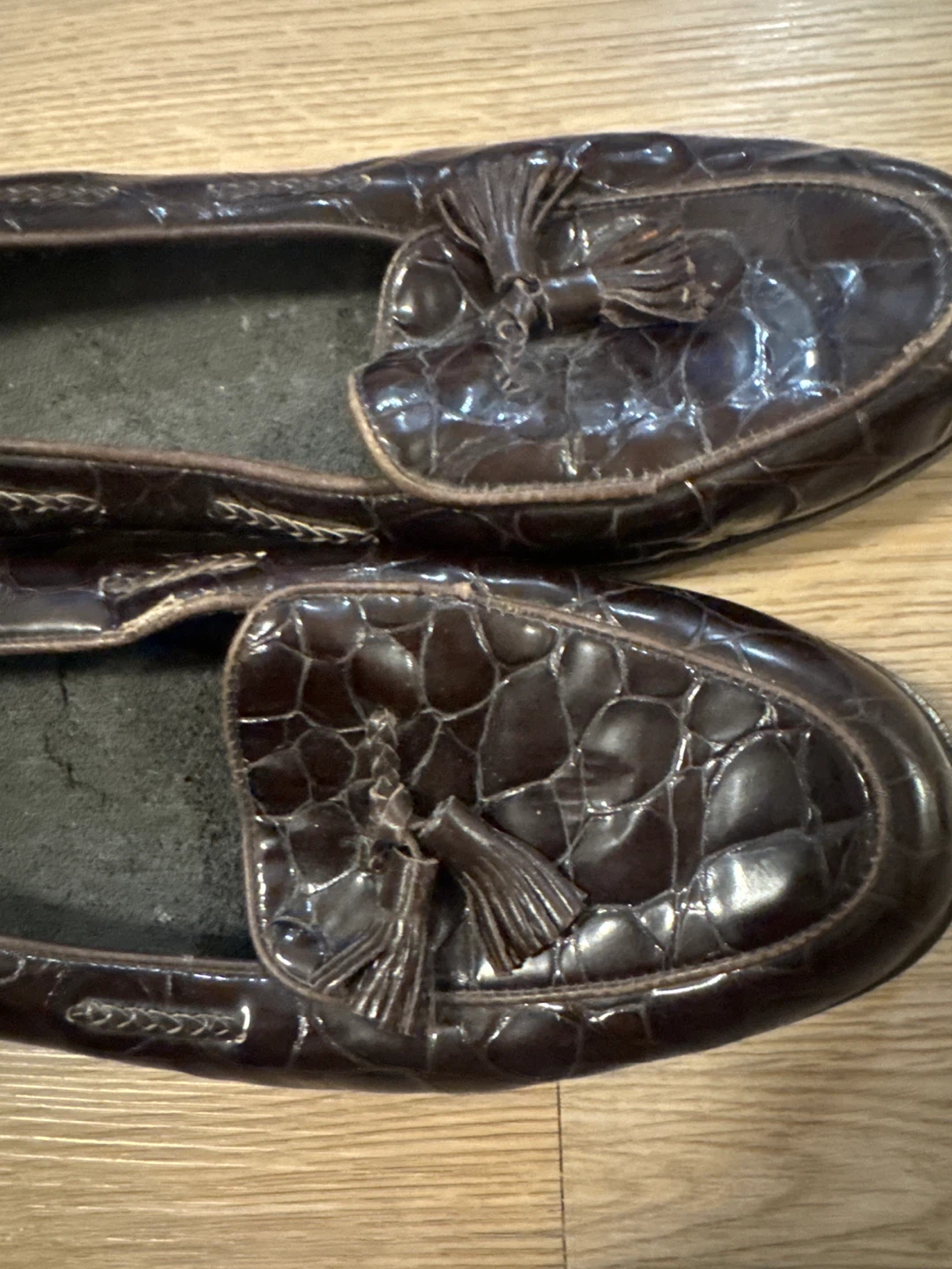 Amalfi Brown Genuine Leather Tassel Loafers - Women's Size 8 - photo 4