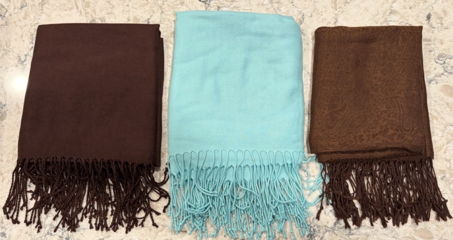 Assorted Pashmina/Shawls ($15 each or 2 for $24)