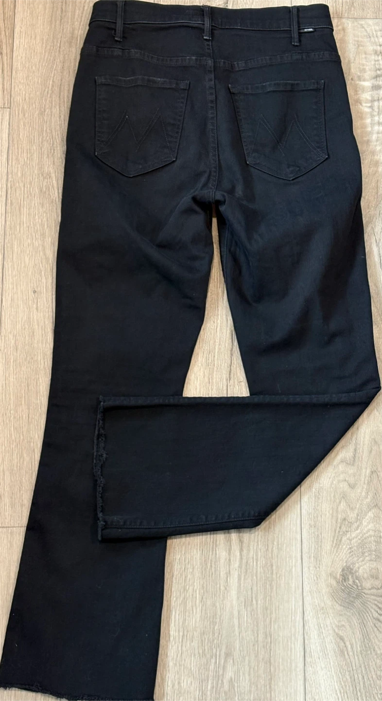 MOTHER The Hustler Ankle Jeans Black Size 26 - photo 4