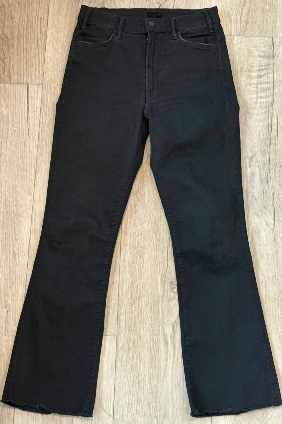 MOTHER The Hustler Ankle Jeans Black Size 26 - photo 3