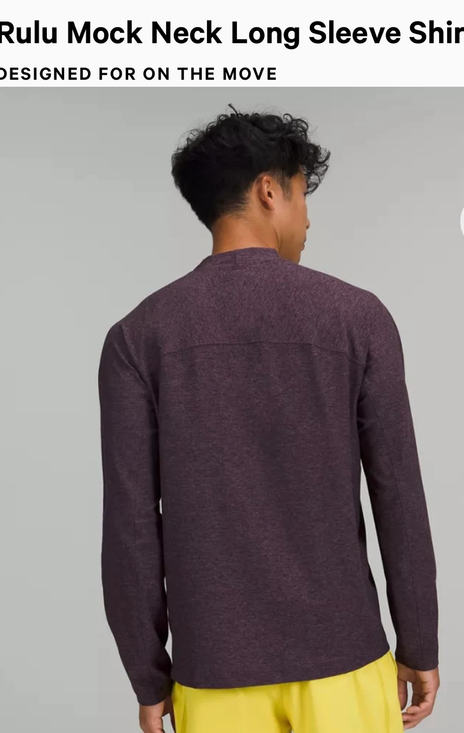 Lululemon Rulu Mock Neck Long Sleeve Shirt - photo 2