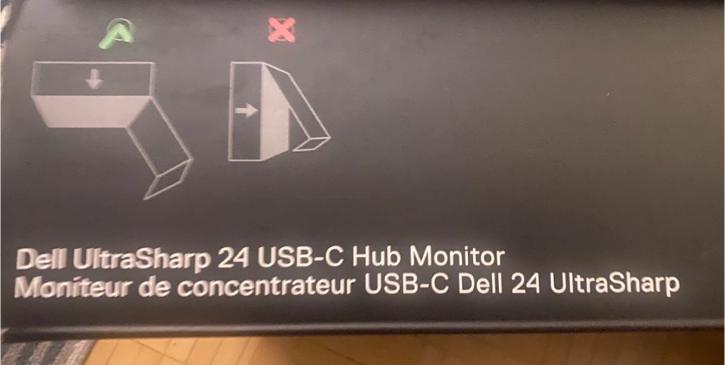 ⚠️MOVING SALE: Dell UltraSharp 24 USB-C Hub Monitor - photo 4