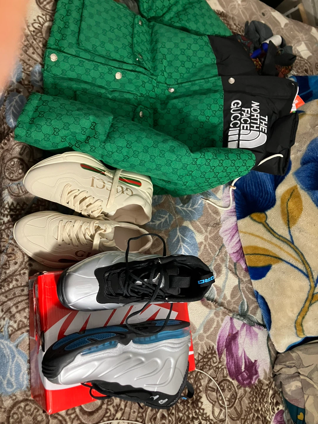 Gucci x The North Face Puffer Jacket & Sneakers Bundle - photo 3