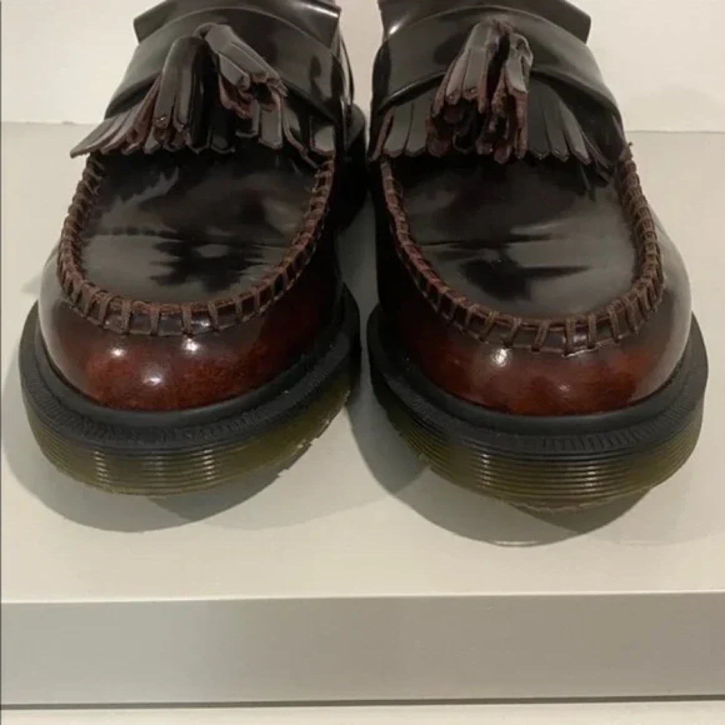 Dr. Martens Adrian NEW Cherry Red Arcadia Tassel Loafers - photo 3