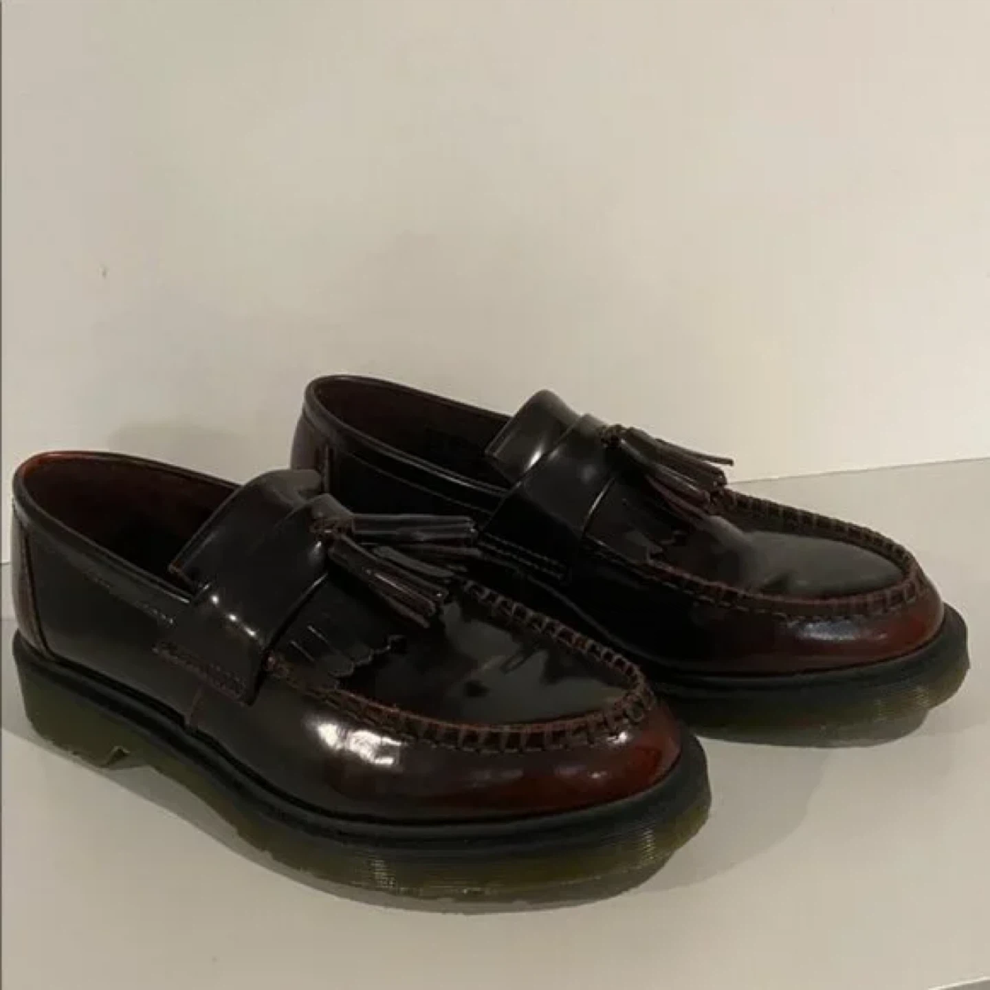Dr. Martens Adrian NEW Cherry Red Arcadia Tassel Loafers - photo 2