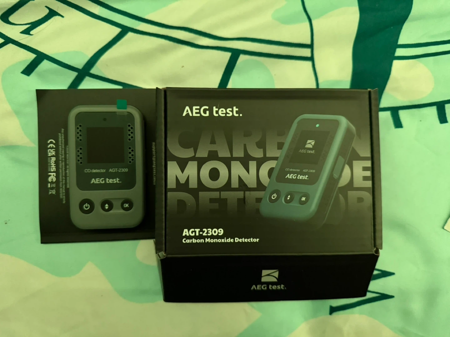 AEG Test AGT-2309 Carbon Monoxide Detector