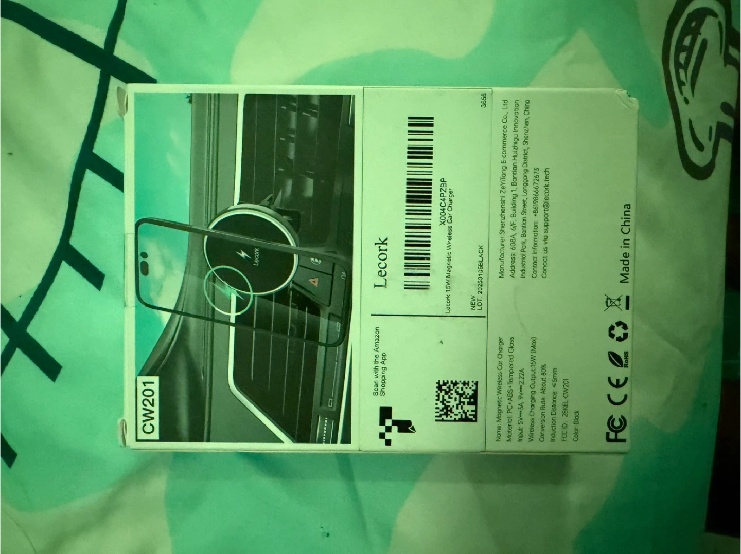 Lecork CW201 Magnetic Wireless Car Charger - photo 2