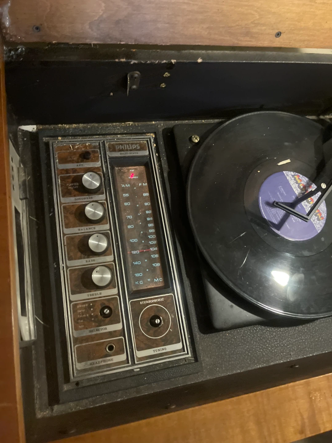 Philips Record Player and Radio Console