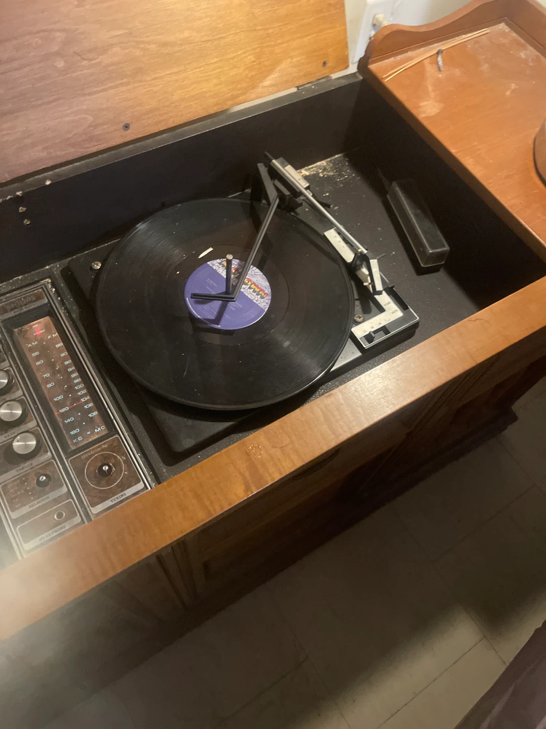 Philips Record Player and Radio Console - photo 2