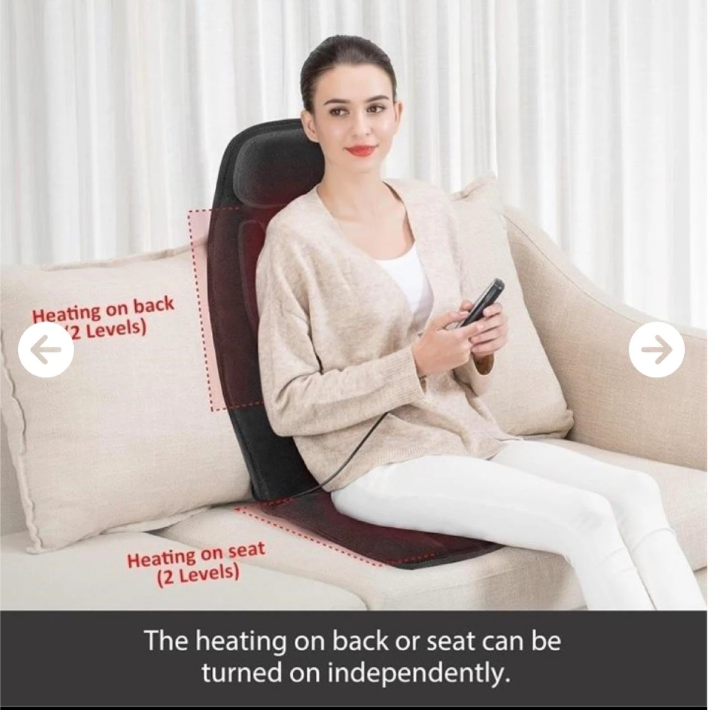 Snailax Massage Seat Cushion with Heat - photo 2