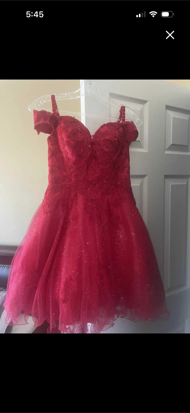Red sparkly party dress women’s  xsmall