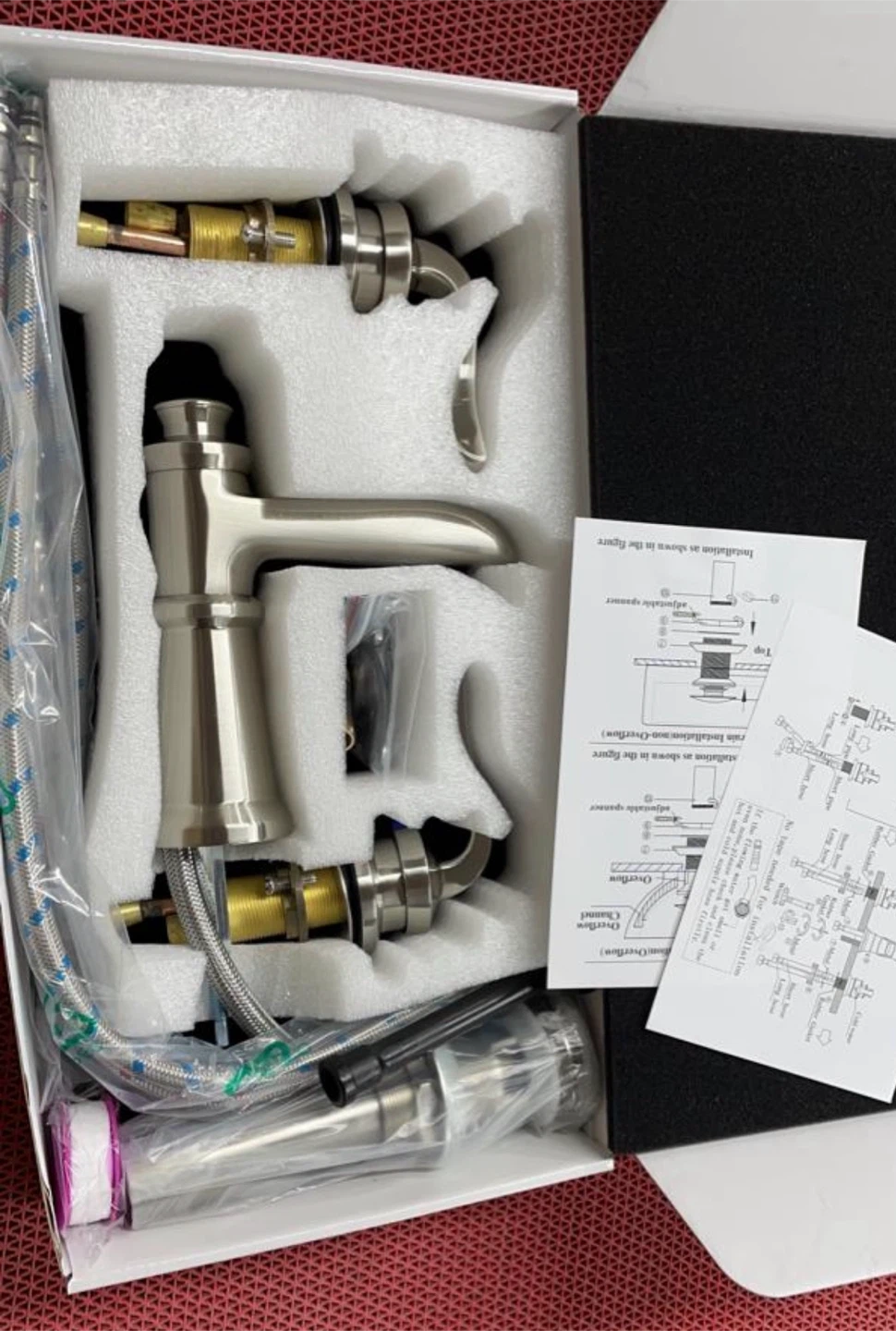 Brushed Nickel Bathroom Faucet