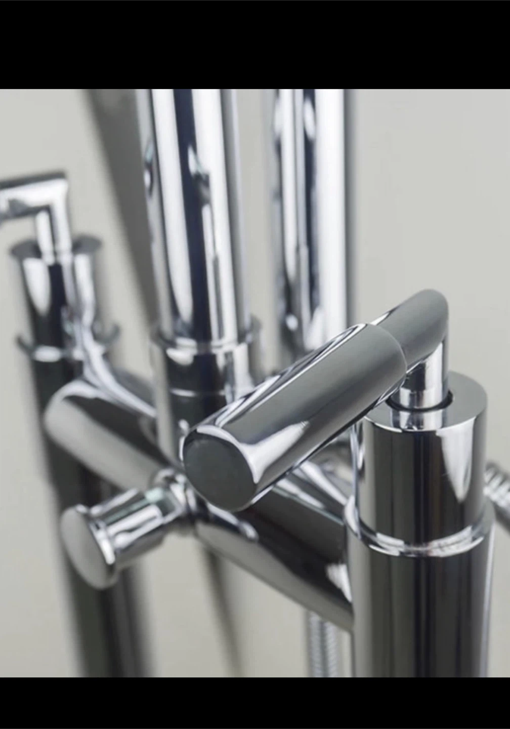 Freestanding Bathtub Faucet with Handheld Shower - photo 2