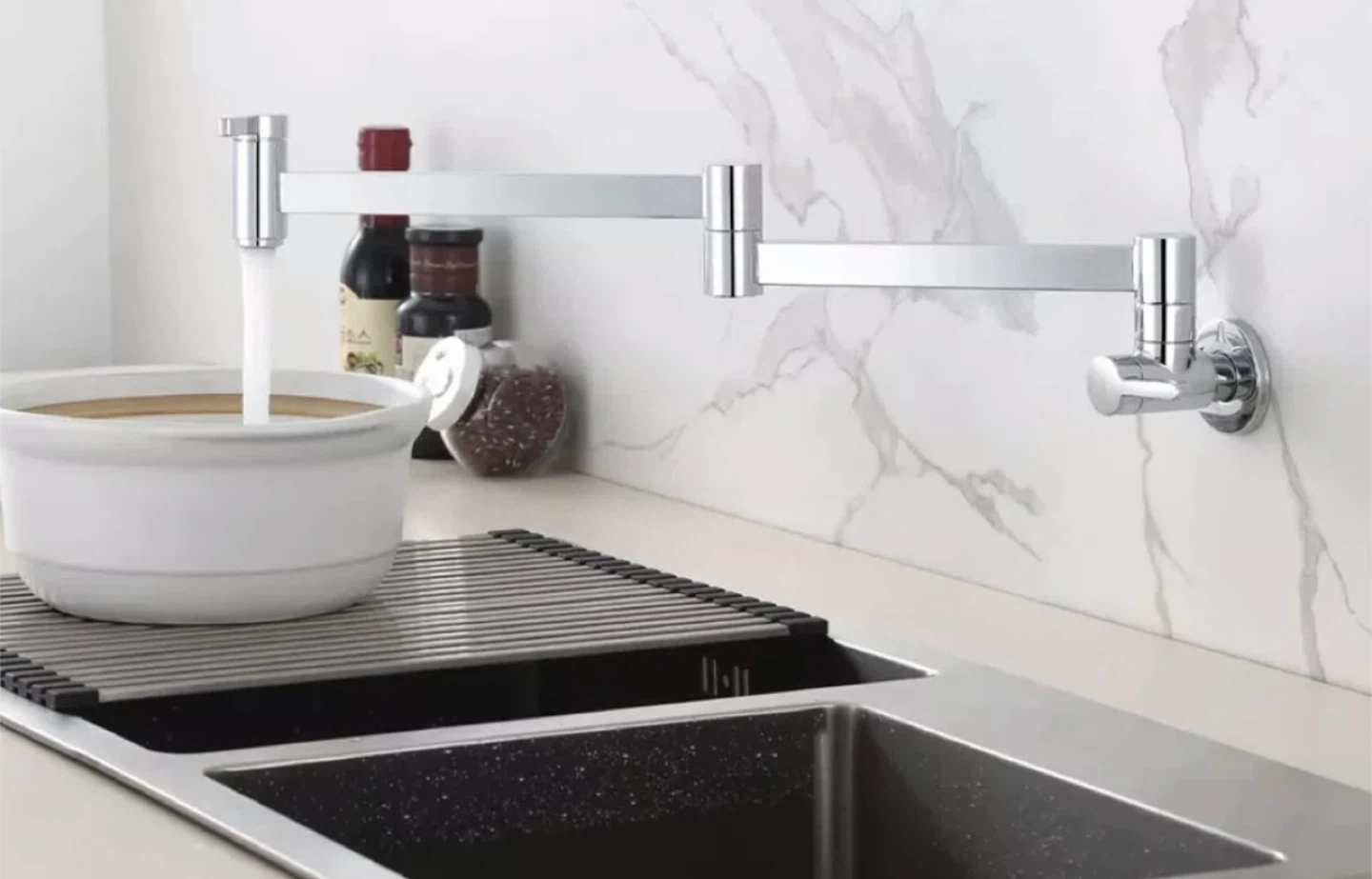 Wall Mount Pot Filler Faucet