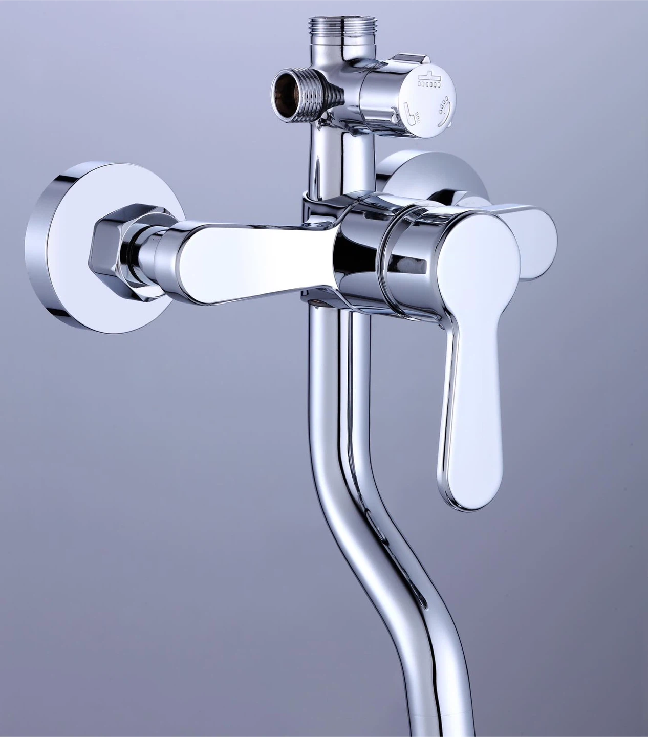 Chrome Shower Faucet Set with Handheld Sprayer - photo 3