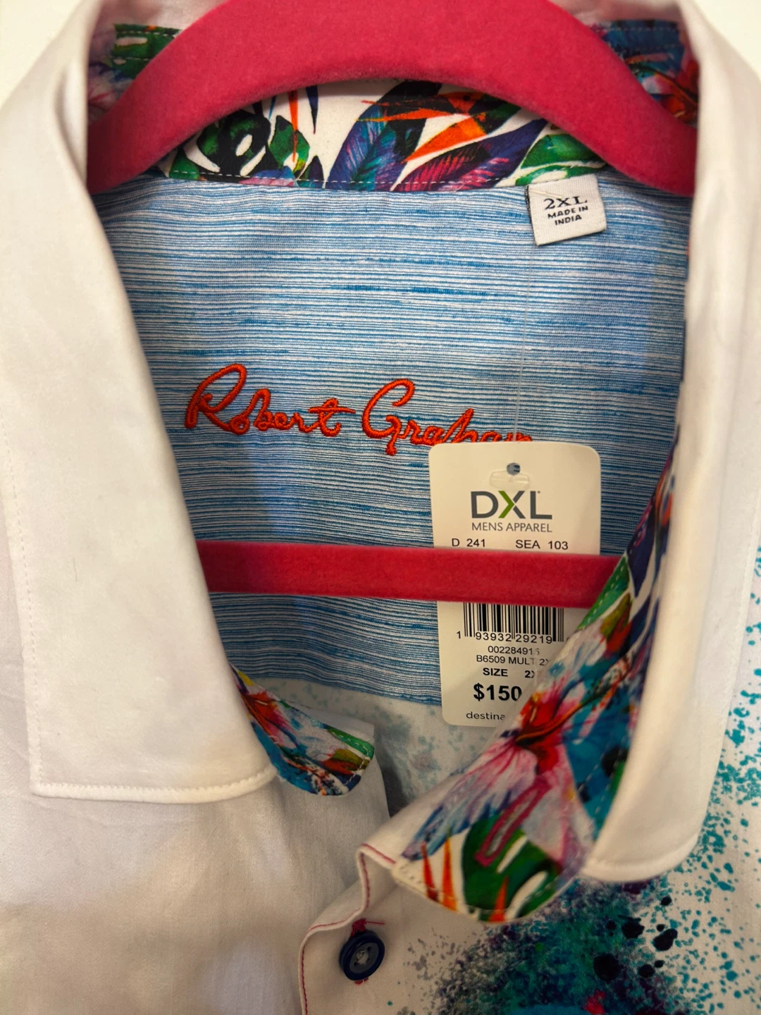 Robert Graham Men's XXL Long Sleeve Button-Up Shirt