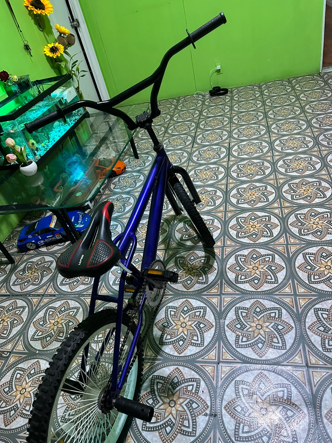 Blue BMX Bike