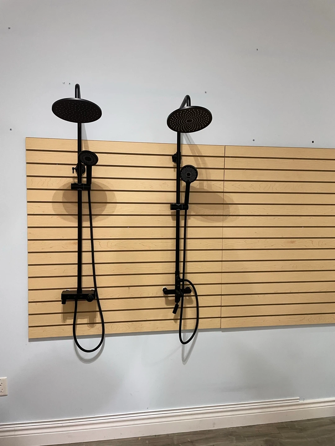 Black Shower Faucet System with Rainfall Shower Head - photo 2