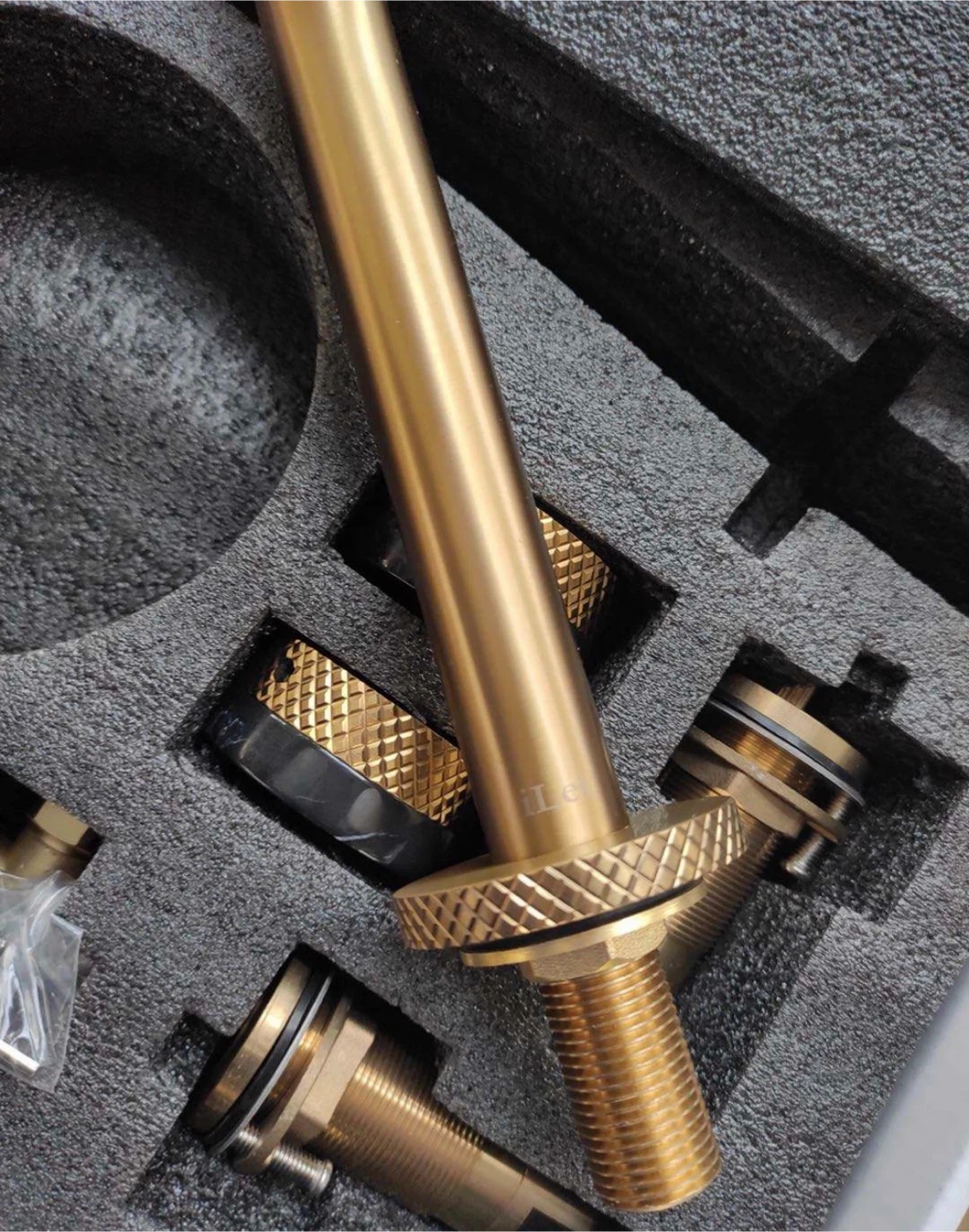 Gold Bathroom Faucet with Matching Drain