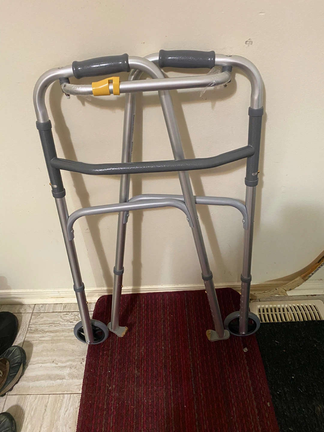 Adjustable Folding Walker with Wheels